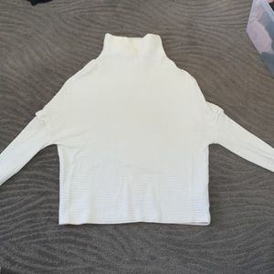 White/ivory cowl Neck cotton top